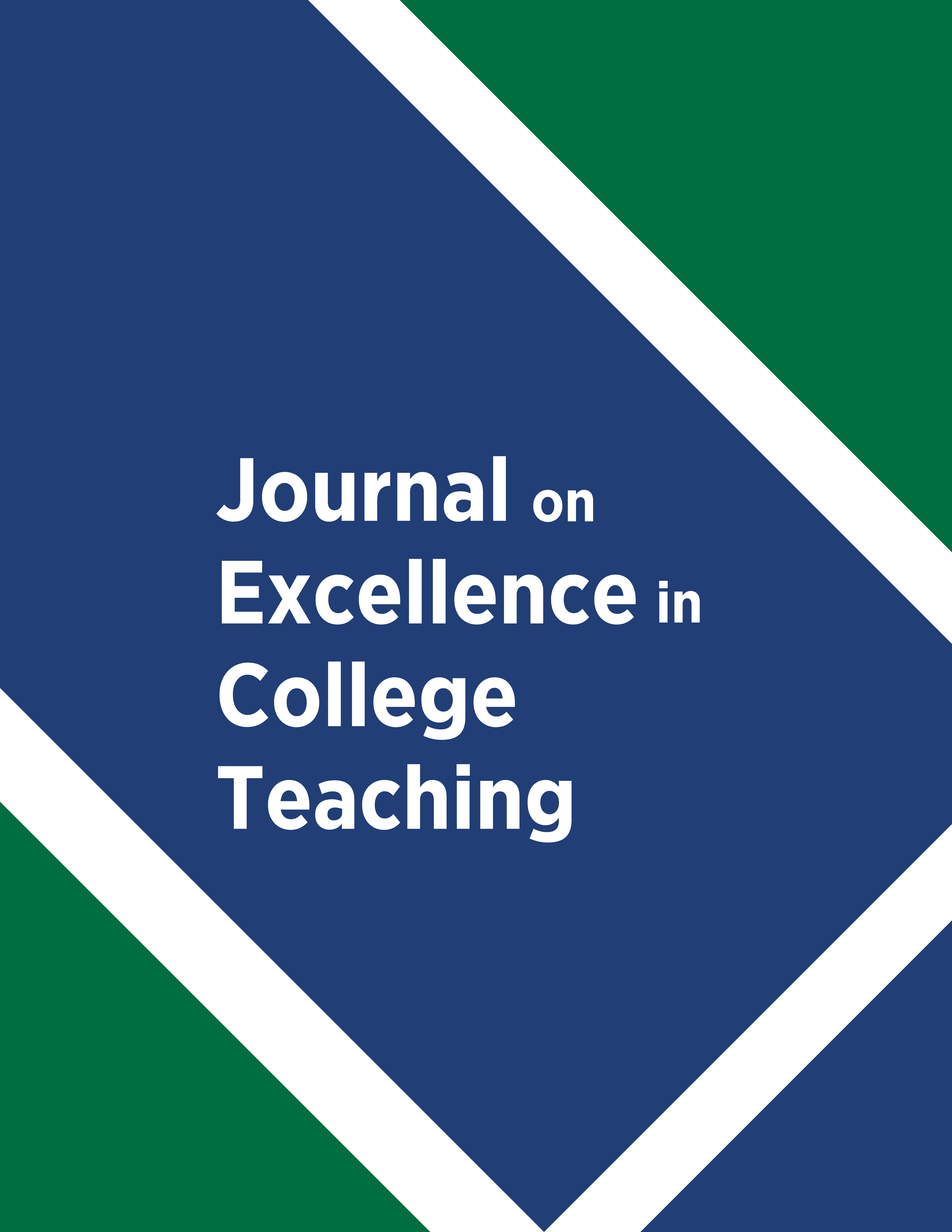 					View Vol. 37 No. 1 (2026): Journal on Excellence in College Teaching
				